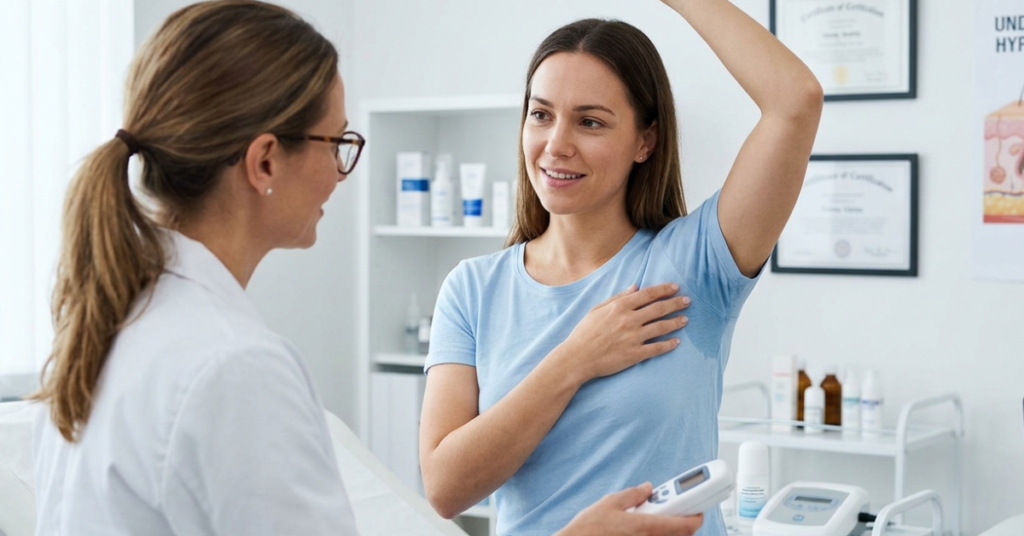 Hyperhidrosis treatment for excessive sweating underarms