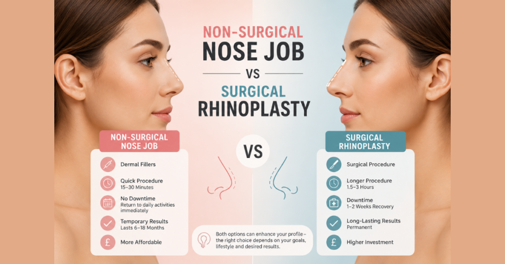 Non-surgical rhinoplasty treatment at Beauty Blessings