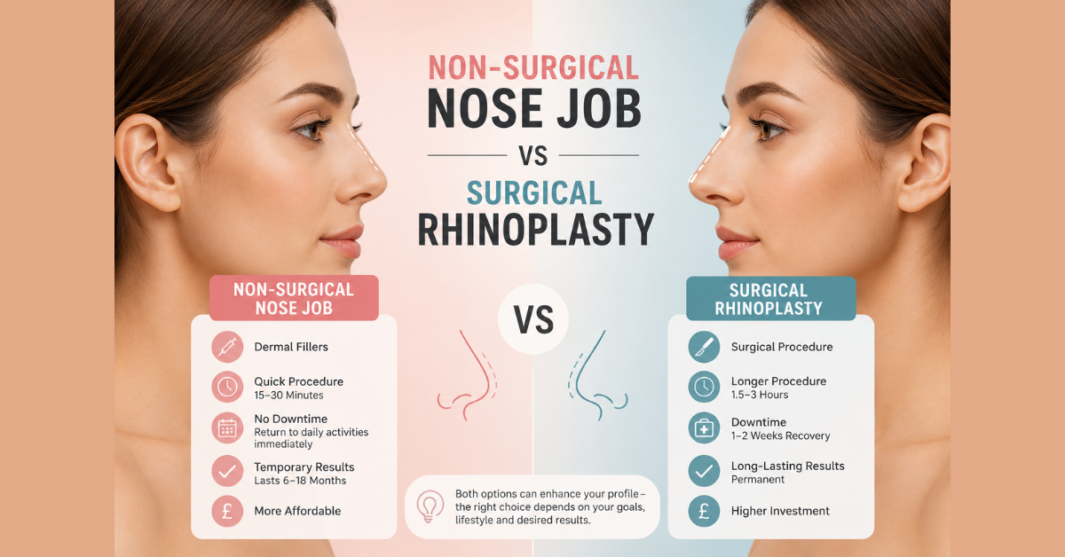 Non-surgical rhinoplasty treatment at Beauty Blessings